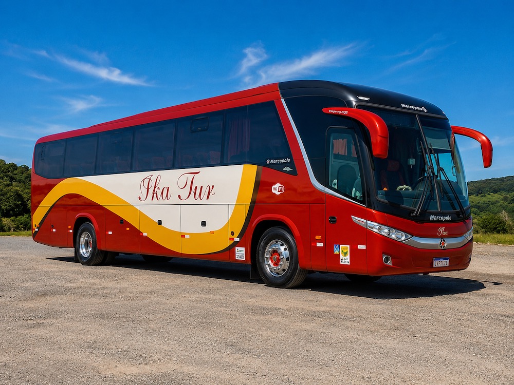Ônibus para fretamento de grupos e excursões