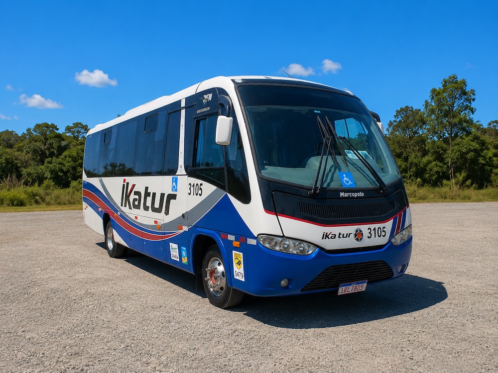 Van da frota Ikatur Viagens em Carlos Barbosa